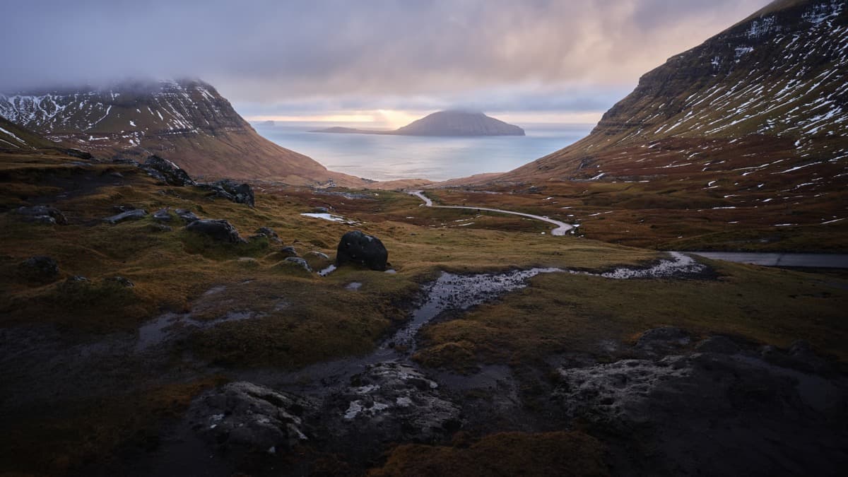 photo d'illustration du village de Saksun et ses paysages